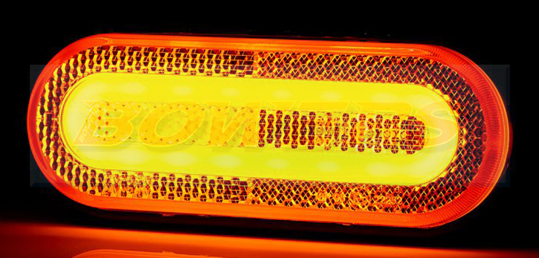 12v/24v Neon Amber LED Side Marker Lamp/Light H Bowers